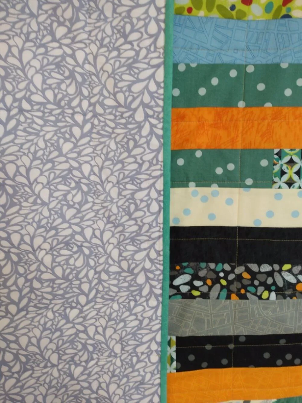 🖤💙💚BN JELLY ROLL COTTON QUILT UNIQUE DESIGN MODERN COLORS